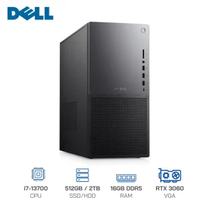 PC Dell XPS 8960 (i7-13700/ Ram 16GB/ SSD 512GB + 2TB HDD/ VGA RTX 3060 12G/ DVDRW/ WL+BT/ K+M/Office/Win11) (XPSI78960W